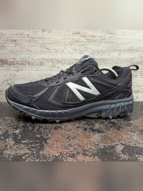 Mens New Balance 410 v5 All Terrain Athletic Shoes Sz 10 Used Black Gray Walking